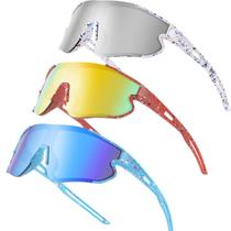 Gafas de Sol para Niños Wapreta UV400 Gafas Deportivas 3 PACK (Blanco+Rojo+Azul) Gafas de Sol para Niños Wapreta UV400 Gafas Deportivas 3 PACK (Blanco+Rojo+Azul)