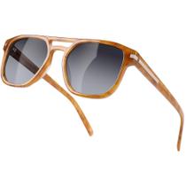 Gafas de sol polarizadas BIRCEN UV400 acetato retro para hombres y mujeres