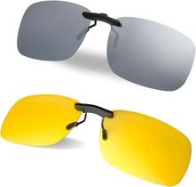 Gafas de Sol Polarizadas con Protección Blue Cut, Clip On para Visión Nocturna UV400 Gafas de Sol Polarizadas con Protección Blue Cut, Clip On para Visión Nocturna UV400