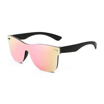 Gafas de Sol Polarizadas FEISEDY Sin Montura con Lente Espejada Modelo B4114