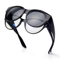 Gafas de sol polarizadas Fit Over con sombra facial 100% UV400 para mujer