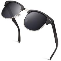 Gafas de Sol Polarizadas GQUEEN GQO6 Clásicas con Montura de Cuerno UV400