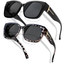 Gafas de Sol Polarizadas KANASTAL UV400 Para Usar Sobre Anteojos - Negras Gafas de Sol Polarizadas KANASTAL UV400 Para Usar Sobre Anteojos - Negras