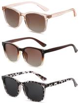 Gafas de Sol Polarizadas NCLLCE para Mujer con Protección UV400 (Paquete de 3)