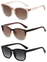 Gafas de Sol Polarizadas NCLLCE para Mujer con Protección UV400 (Paquete de 3)