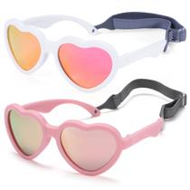 Gafas de sol polarizadas para bebés NULOOQ flexibles con forma de corazón 0-24 meses Gafas de sol polarizadas para bebés NULOOQ flexibles con forma de corazón 0-24 meses