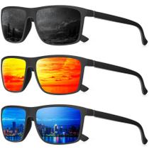 Gafas de Sol Polarizadas QALLY para Hombre con Montura Rectangular Gafas de Sol Polarizadas QALLY para Hombre con Montura Rectangular