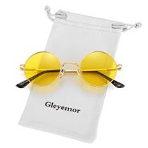 Gafas de Sol Polarizadas Redondas Gleyemor para Hombre y Mujer en Rojo y Amarillo Gafas de Sol Polarizadas Redondas Gleyemor para Hombre y Mujer en Rojo y Amarillo