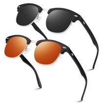 Gafas de Sol Polarizadas Semi Rimless LINVO para Hombre y Mujer Gafas de Sol Polarizadas Semi Rimless LINVO para Hombre y Mujer