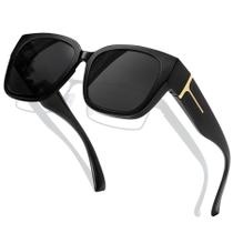Gafas de Sol Polarizadas UV400 KANASTAL para Usar Sobre Anteojos - Color Negro Gafas de Sol Polarizadas UV400 KANASTAL para Usar Sobre Anteojos - Color Negro