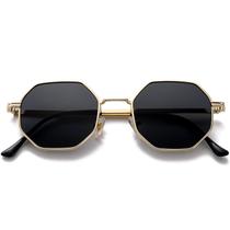 Gafas de sol PORADAY Cuadradas Retro Octágono Metal Dorado/Gris Gafas de sol PORADAY Cuadradas Retro Octágono Metal Dorado/Gris