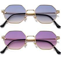 Gafas de sol PORADAY Octágono Retro Cuadrado para Mujeres/Hombres