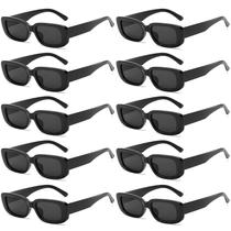 Gafas de Sol RECTANGULARES SUNOVELTIES Paquete de 10 en Negro para Mujer/Hombre