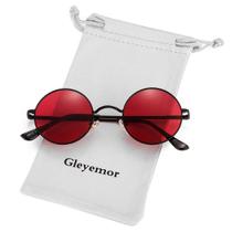 Gafas de Sol Redondas Polarizadas Gleyemor para Hombre y Mujer en Rojo y Amarillo