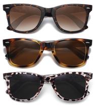 Gafas de Sol Retro Polarizadas MEETSUN Pack de 3 para Mujer y Hombre
