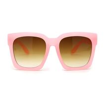 Gafas de Sol SA106 Oversize con Montura Cuernuda para Mujer Rosadas