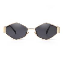 Gafas de Sol SDINM Hexágono Retro Metálico Dorado para Mujer Gafas de Sol SDINM Hexágono Retro Metálico Dorado para Mujer