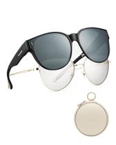 Gafas de sol sobredimensionadas BENEUNDER polarizadas retro redondas unisex