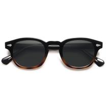 Gafas de sol SOJOS Retro pequeñas redondas UV400 SJ2251 Negro y Carey