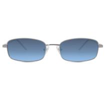 Gafas de sol SOJOS Y2K tipo rectángulo estrecho SJ1187 plata/azul