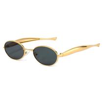 Gafas de Sol SUNBSR Retro Ovaladas con Montura Metálica Dorada UV400 para Mujeres y Hombres Gafas de Sol SUNBSR Retro Ovaladas con Montura Metálica Dorada UV400 para Mujeres y Hombres