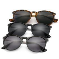 Gafas de Sol SUNGAIT Vintage Redondas Polarizadas para Mujeres y Hombres