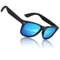 Gafas de sol Sunier retro cuadradas con acabado mate y protección UV400 polarizadas