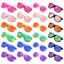 Gafas de Sol SUNOVELTIES Retro con Lentes Espejadas en Color Neon Transparente Gafas de Sol SUNOVELTIES Retro con Lentes Espejadas en Color Neon Transparente