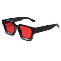 Gafas de Sol VANLINKER VL9731 Cuadradas Gruesas Negro/Rojo para Hombre/Mujer
