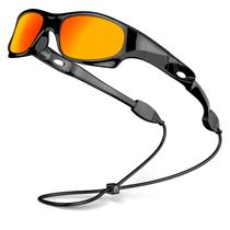 Gafas de Sol VATTER para Niños Polarizadas con Protección UV400 816 Negro/Rojo