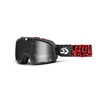 Gafas Deportivas Protectores Barstow 100% con Lente Espejo Plata Gafas Deportivas Protectores Barstow 100% con Lente Espejo Plata