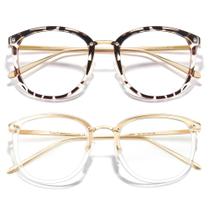 Gafas Redondas Bloqueadoras de Luz Azul Cyxus Paquete de 2 para Mujer