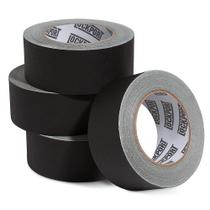 Gaffers Tape Lockport Black de 5 cm x 27 m - pacote com 4 Pro Black Gaffers Tape Lockport Black de 5 cm x 27 m - pacote com 4 Pro Black