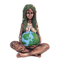 Gaia mãe terra Deusa Estatua Geia Gaea Ou Gé em Resina 14,5 cm