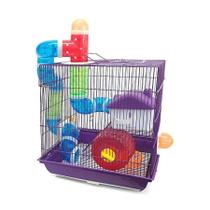 Gaiola American Pets Labirinto Cores Sortidas para Hamsters - 2 Andares