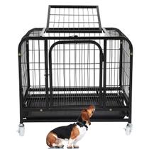 Gaiola Cachorro Cao Gato Pet Canil Pet Shop Rodinhas Bandeja Removivel Transporte Resistente Seguro Animal de Estimaçao
