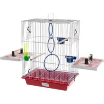 Gaiola Calopsita Mansa Aves Pássaros Luxo Com Acessórios Completa Gaiola Calopsita Mansa Aves Pássaros Luxo Com Acessórios Completa