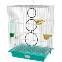 Gaiola Calopsita Pássaros Luxo Completa Com Acessórios Para Pássaros