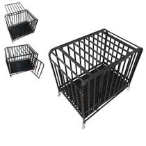 Gaiola Cao Gato Cachorro Pet Canil Pet Shop Transporte Rodas Animal Bandeja Removivel Resistente Seguro Movel