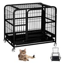 Gaiola Cao Pet Gato Cachorro Canil Pet Shop Animal de Estimaçao Bandeja Removivel Transporte Rodinhas Resistente Seguro