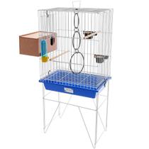 Gaiola Criadeira Agapornis Mini Viveiro Com Ninho E Acessórios P/ Pássaros Aves Completa
