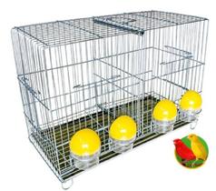 Gaiola Criadeira para Canário Belga e Roller zincada com 4 Comedouros Gaiola Criadeira para Canário Belga e Roller zincada com 4 Comedouros