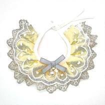 Gaiola de pássaro banhos de pássaros babador de animal de estimação toalha de saliva ajustável laço pingente de pérola colar de cachorro