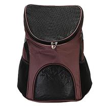 Gaiola de pássaro banhos de pássaros portátil dobrável nylon respirável mochila transportadora para animais de estimação tamanho: 45x36x31cm café