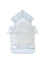 Gaiola de pássaro YML Pagoda Top pequena 45 cm x 35 cm branca