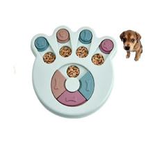 Gaiola de pássaros banhos de pássaros brinquedo para animais de estimação mesa giratória de comida para cães comendo quebra-cabeça tigela de cachorro anti-esmagamento suprimentos estilo: pegada