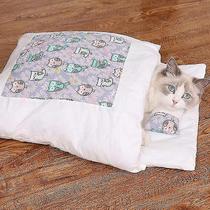 Gaiola de pássaros banhos de pássaros fechados removível e lavável saco de dormir para gatos canil quente de inverno tamanho: s coruja roxa