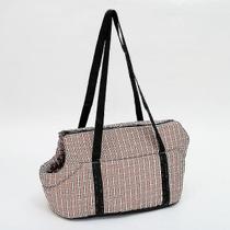 Gaiola de pássaros banhos de pássaros fora de viagem filhotes de cachorro respirável carregando bolsas de ombro xadrez para cães de estimação gatos café leve