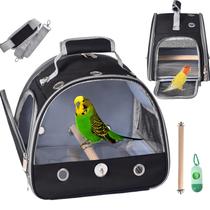 Gaiola de viagem Bird Carrier FCQQYWZ com suporte para papagaio