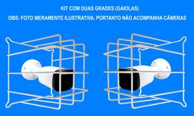 Gaiola ( Grade ) protetora para câmeras - KIT c/ 2 UNIDADES - Technosat